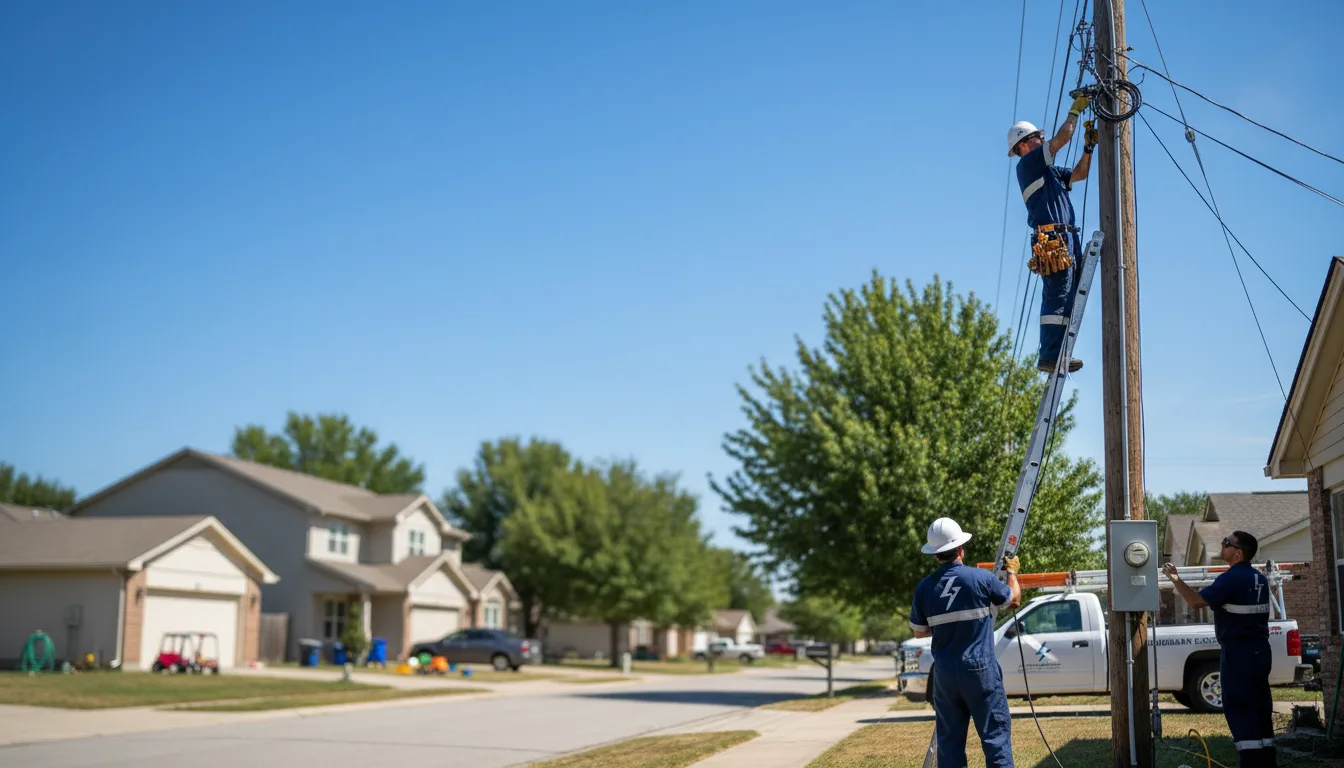 Residential electrician providing installation services in Half Way, MO